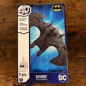 DC Batman Batwing 3D Puzzle Model Kit 71 Pieces Spin Master 4D Build